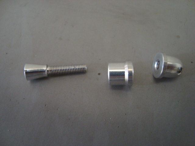 SPINNER DE ALUMINIO ADAPTADOR P/ HÉLICE  2mm